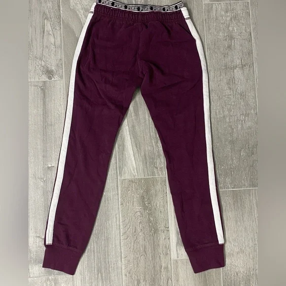 Victoria's Secret PINK cowl neck sweatshirt matching pants leopard print logo XS - Picture 6 of 16